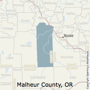 Malheur County Map